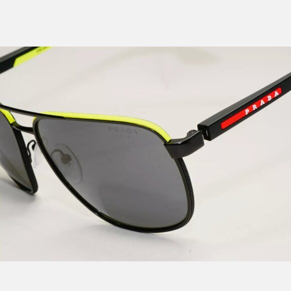 Prada Black Pilot Matte Sunglasses - Picture 4 of 7